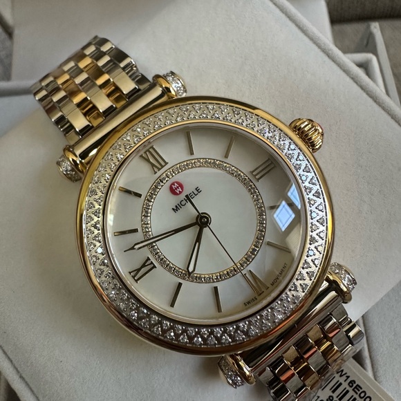 NWT MICHELE Caber Diamond Watch MWW16E000001 - Picture 5 of 16